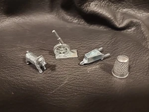 Vintage Monopoly Game Board Parker Brothers Parts Replacement 4 game pieces - Picture 1 of 3