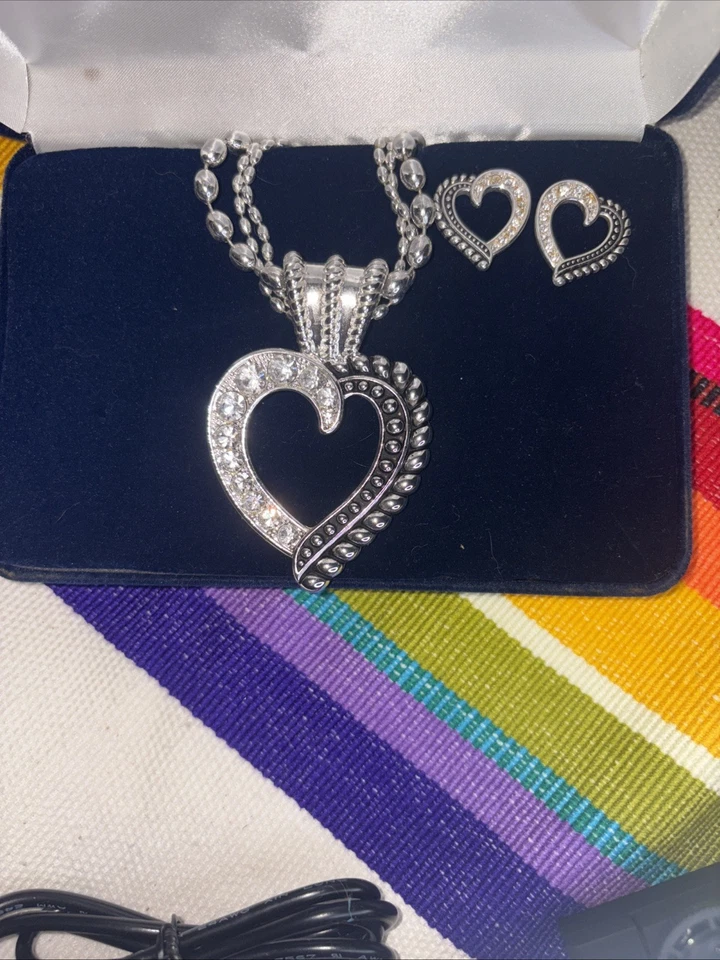 Montana Silversmith Women's Ensemble “ Silver Ropes And Balls CZ Pre-Loved - Image 1 of 4