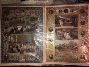 2 Queen Victoria Farblithographien zum Diamantjubiläum 1897 Hochzeiten & Schlüsselereignis - Bild 1 von 21