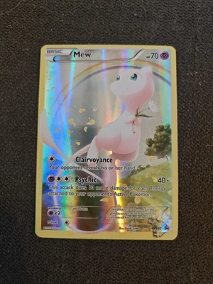 Mew XY Generations XY110 Black Star Promo Pokemon Card - Ink Blot Error! - Image 1 of 3