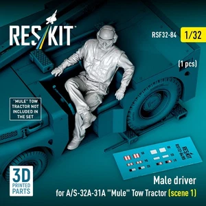 1/32 Male Driver Figure for A/S-32A-31A Mule Tow Tractor Scene 1 RSF32-0084 - Picture 1 of 4