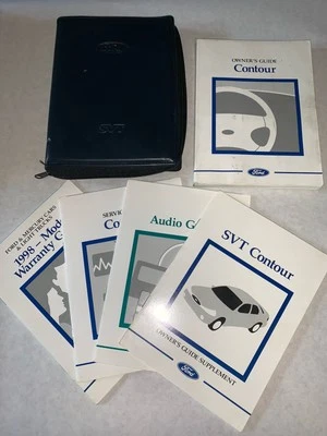 1998 FORD SVT CONTOUR SVT OWNERS MANUAL GUIDE SUPPLEMENT BOOKLET SET RARE - Image 1 of 4