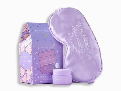 NCLA BEAUTY Sweet Dreams Set, Lip Mask + Satin Eye Mask - Birthday Cake - NIB - Image 1 of 3