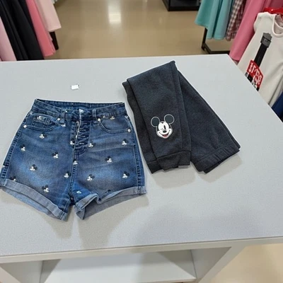 迪士尼青少年米老鼠短裤和运动裤套装 - 儿童超小号 XS — 第 1/4 张图片