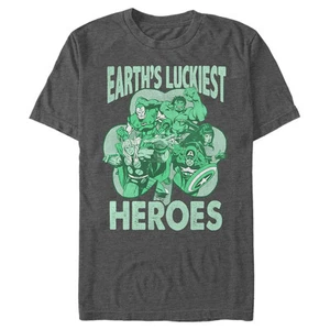 Men's Marvel St. Patrick's Day Earth's Luckiest Heroes T-Shirt - Picture 1 of 17