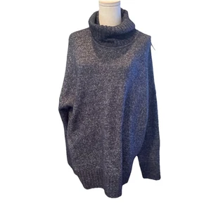 Suéter Banana Republic S Tejido con Cable Cuello Alto Pequeño Azul Nuevo con Etiquetas 2XL - Imagen 1 de 6