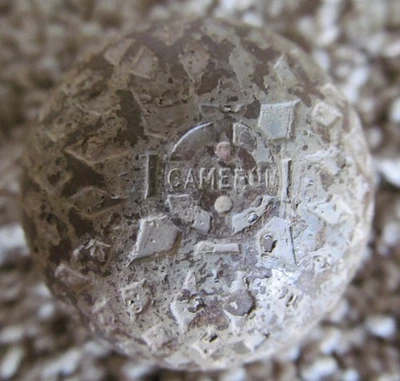PELOTA DE GOLF CAMERON MUY RARA CON PATRÓN INUSUAL CON MARCAS DE GOLPE - SOLO UNA QUE HE VISTO Foto 1 de 4