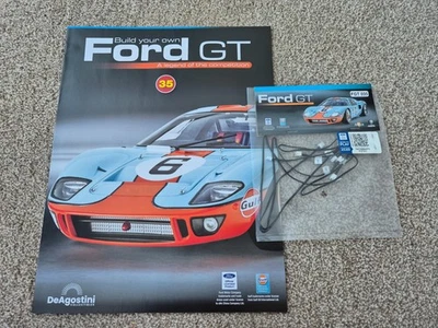 1/8 Scala DeAgostini Costruisci La Tua Ford GT40 Auto Numero 35 + Rivista - Immagine 1 di 3