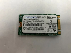 HP  866702-001 64GB M.2 SATA SSD - Picture 1 of 1