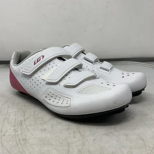 Garneau Women's Jade II Bike Cycling Shoes Women's Size 10 EU 42 White/Pink - Picture 1 of 8