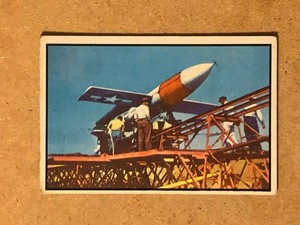 1954 Bowman Power for Peace Card #72 Navy Test Center VG