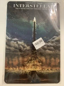 Christopher Nolan INTERSTELLAR Love Is The One Thing Tin Metal Sign 8x12 In NEW - Picture 1 of 3