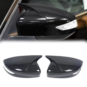 Carbon Fiber Rearview Mirror Cap Cover Trim For Nissan Sentra Altima 2013-2018 - Foto 1 di 5