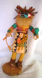 Native American Indian Kachina Doll-Signed Karry Rute Alaroo-11" Tall - Picture 1 of 7
