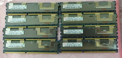 24x Hynix HMT151R7BFR4C-G7 4GB PC3-8500R 2Rx4 DDR3-1066MHz ECC REG Server Memory - Image 1 of 2