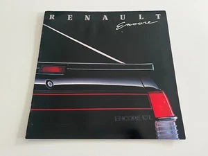 RENAULT ENCORE 3 5dr 1.4 1.7 S LS GS Electronic Large Format Brochure 1985-1986 - Picture 1 of 1