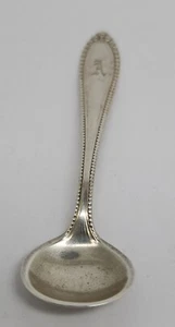 ANTIGUA CUCHARA DE SAL GORHAM VIRGINIA STERLING MASTER 3 1/2" GRABADA "A" - Imagen 1 de 4