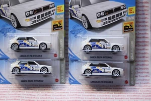 2021 Hot Wheels LOT OF 4 white LANCIA DELTA INTEGRALE new model FREE SHIP 51/250 - Picture 1 of 9