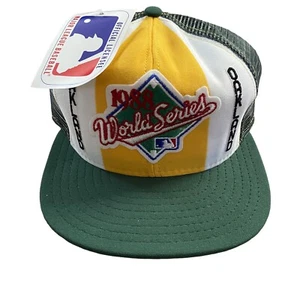 Cappello da camionista vintage 1988 Oakland A's Athletics Snapback World Series tesa rara - Foto 1 di 7