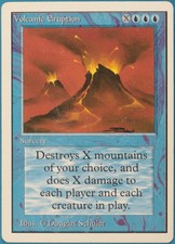 Volcanic Eruption Unlimited HEAVILY PLD Blue Rare MTG CARD (ID# 246072) ABUGames
