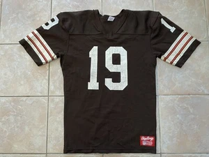 VINTAGE Rawlings Bernie Kosar Cleveland Browns Jersey Large USA Made HOME BROWN - Picture 1 of 12