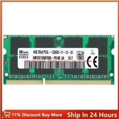 Hynix DDR3 DDR3L 4GB 8GB Memory RAM PC3L-12800 PC3L-14900 1.35V Notebook SO-DIMM - Image 1 of 4