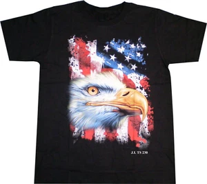 T-Shirts HEROBUFF Shirt mit Adler und US Flagge US   - beidseitig farbig - S-XXL - Bild 1 von 2