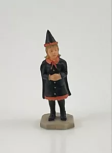 Lemax Spooky Town Halloween loose figure Witch Kid Costume Trick Treat orange  - Picture 1 of 4