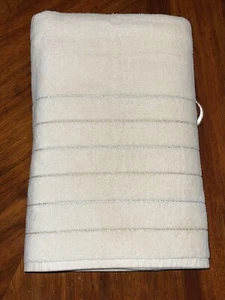 Vintage Yves Saint Laurent Badetuch, 1982, 100% Baumwolle, Elfenbein, Gold Silber - Bild 1 von 12
