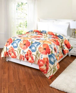 Laural Home ~ Watercolor ~ Polyester ~ King Size Comforter ~ 86" x 101"