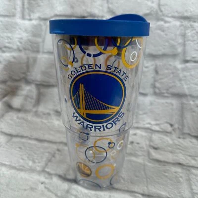 Vaso Golden State Warriors Tervis 16 oz con tapa de viaje GSW Steph Curry Foto 1 de 4