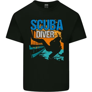 Backroll Entry from a Boat Scuba Diver Diving Kids T-Shirt Boys Girls - Picture 1 of 3