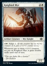 FOIL Knighted Myr | MtG Magic Modern Horizons 2 | English | NM-M