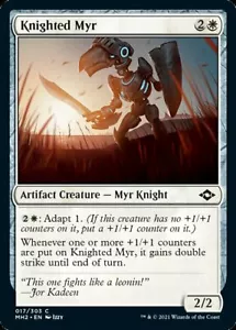 FOIL Knighted Myr | MtG Magic Modern Horizons 2 | English | NM-M - Picture 1 of 1
