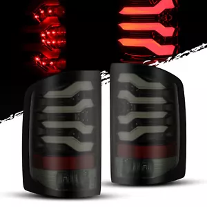 For 14-18 SIERRA 1500/2500HD/350HD JET BLACK LED Tail Lights Pair ALRHAREX - Foto 1 di 8