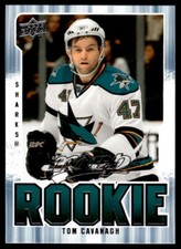 2008-09 UPPER DECK MVP ROOKIE Tom Cavanagh Rookie San Jose Sharks #303