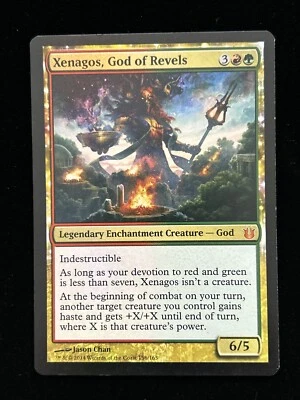 Foil XENAGOS, GOD OF REVELS 156/165 Magic Gathering MTG Card BORN OF THE GODS - Image 1 of 4