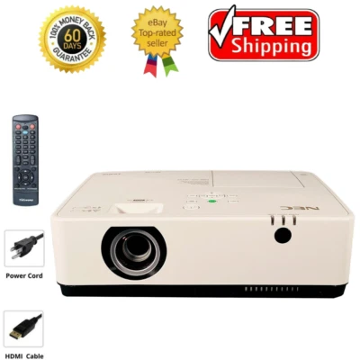 3700 ANSI Bright 3LCD Projector for Home Theater Games 4K UHD HDMI w/Remote - Image 1 of 4
