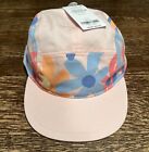 Carters Girls Baseball Cap - Pink With Multi-Colored Flowers - Size 8 & Up