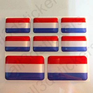 Autocollant Pays Bas Drapeau 3D Résine Adhésif Relief Autocollants Pays Bas - Imagen 1 de 3