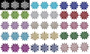 Confezione 6 - Fiocco di Neve Glitterato 10CM -Albero di Natale Decorazione da Appendere Bauble - Foto 1 di 65