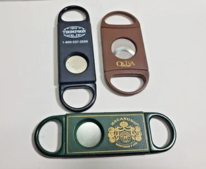 Lote de 3 Macanudo, Cortador de Cigarros Oliva Acero Inoxidable Doble Hoja 5948/6 - Imagen 1 de 6