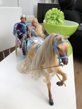 Barbie Sleeping Beauty Doll & Prince Horse & Carriage Mattel 1999