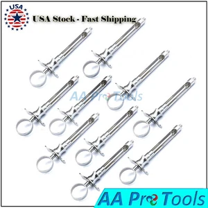 Premium German Stainless Steel-Dental Aspirating Syringe 1.8ML (Set of 10 Each) - Picture 1 of 2
