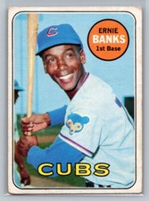 1969 Topps Ernie Banks #20 MLB HOF Chicago Cubs