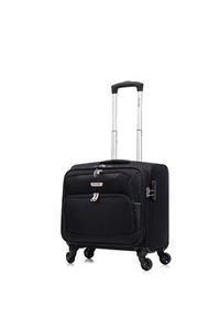 Skylark Executive 4 Wheel Laptop Bag Business Office Travel Cabin Case - Black - Picture 1 of 21