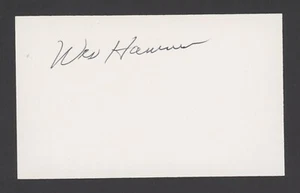 Autographed 3x5 Index Card of Phillies Wes Hamner - Picture 1 of 1