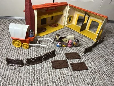 Juego de literas Hasbro Weebles West Cowboy Ranch 1974 de colección granero granja Foto 1 de 4