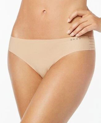 DKNY 女式现代线条丁字裤内裤,发光米色,XL — 第 1/4 张图片
