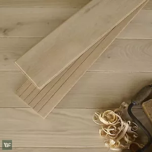 5" Wide Classic Solid Oak Planks - Natural Hardwood - Bevelled Presanded DS26 - Picture 1 of 9